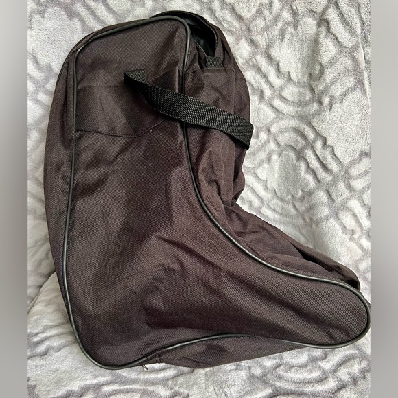 M&F Western Black Nylon Tall Boot Carry Bag – 17” Height with Divider - Picture 3 of 6